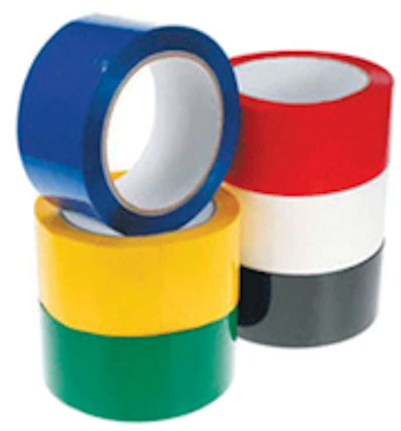 48mm x 66M (28 micron) Coloured Tapes