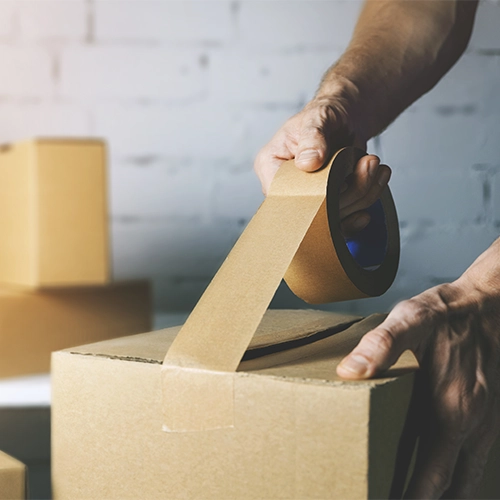 Self Adhesive Paper Kraft Carton Sealing Packaging Tape